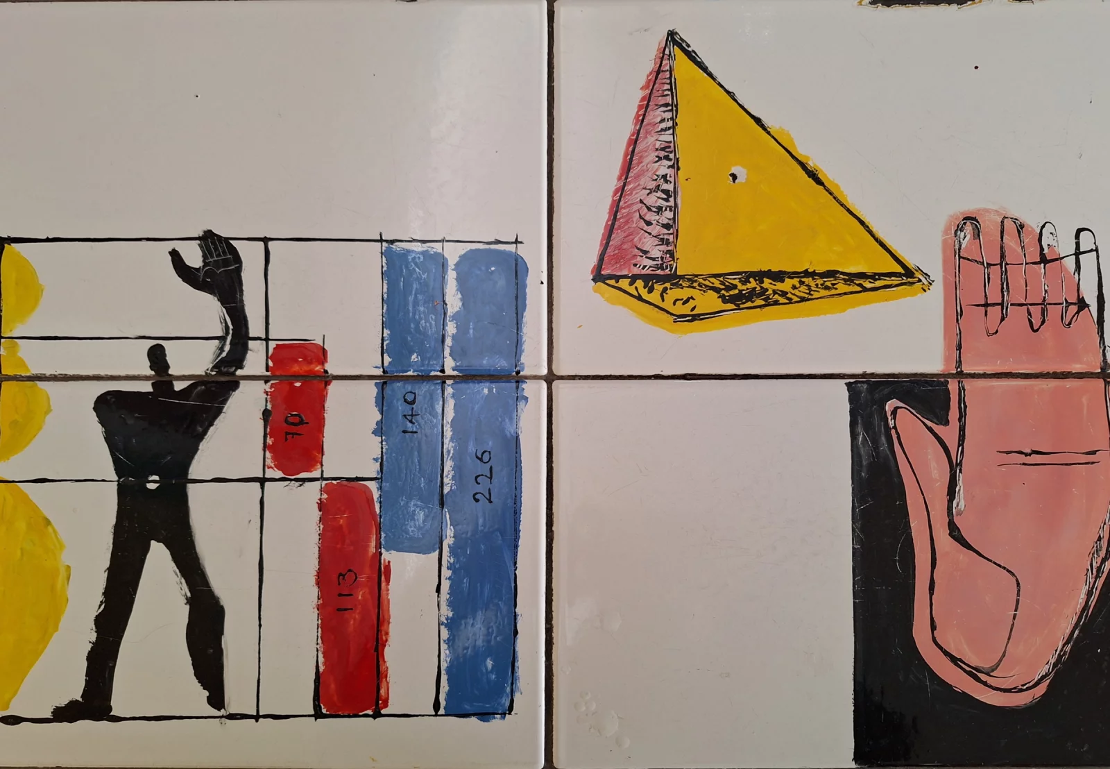 Rood 70 &middot; 113, blauw 140 &middot; 226 &mdash; Le Corbusier, Maison du Br&eacute;sil, Parijs